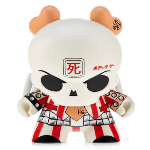 Kidrobot-Huck-Gee-8inch-Red-Skullhead-Dunny-front